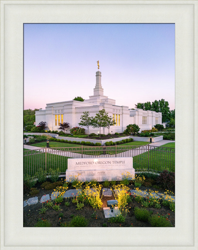 Medford Oregon Temple - Garden Sign