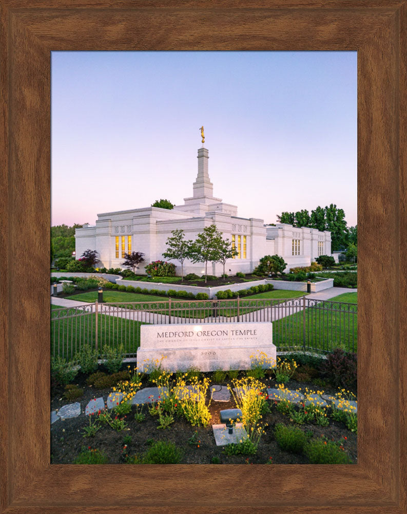 Medford Oregon Temple - Garden Sign