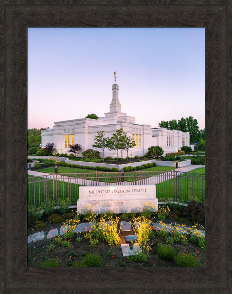 Medford Oregon Temple - Garden Sign