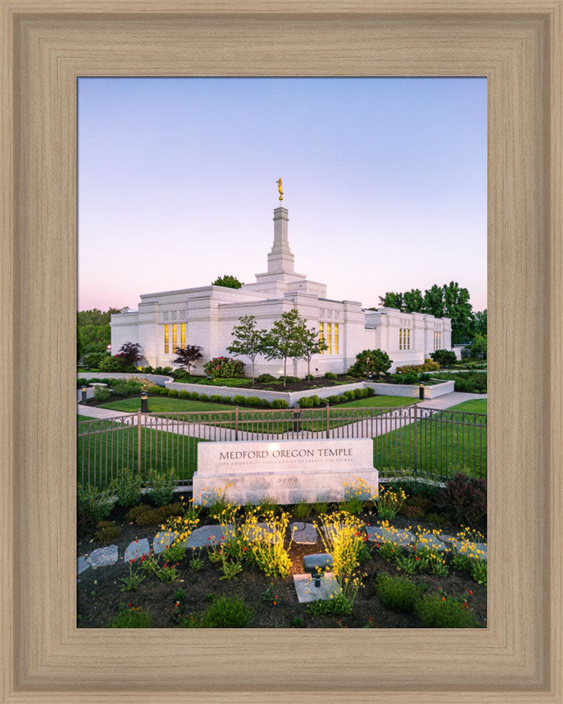 Medford Oregon Temple - Garden Sign