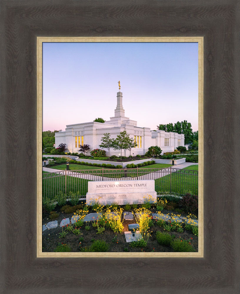 Medford Oregon Temple - Garden Sign