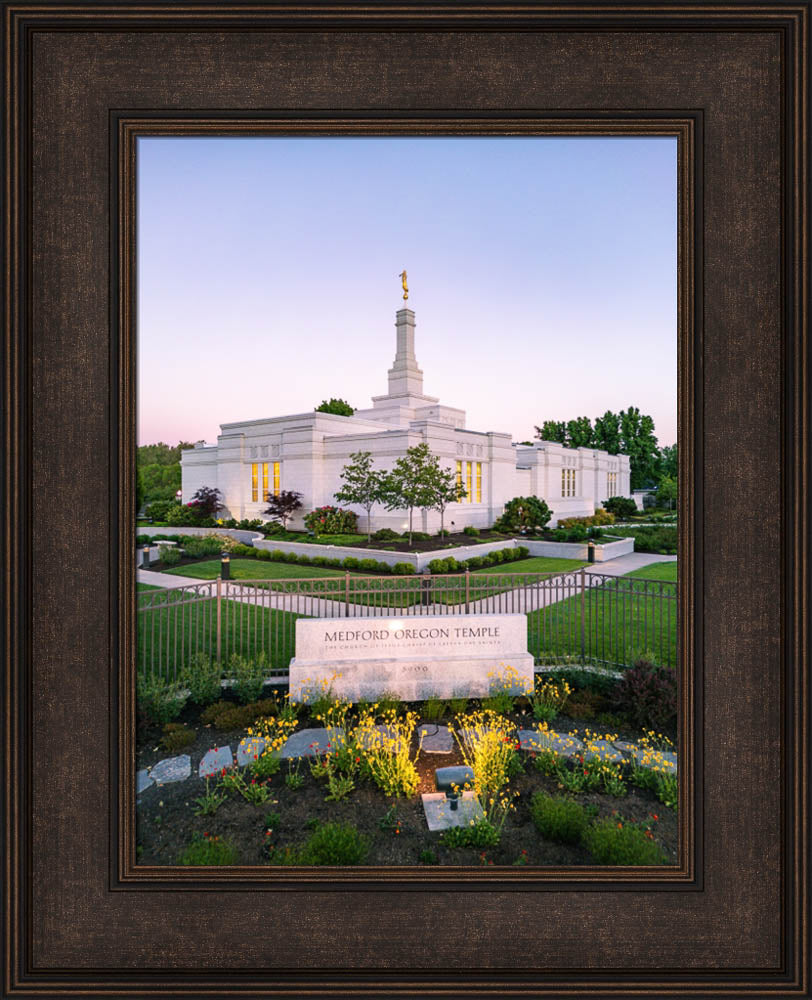 Medford Oregon Temple - Garden Sign