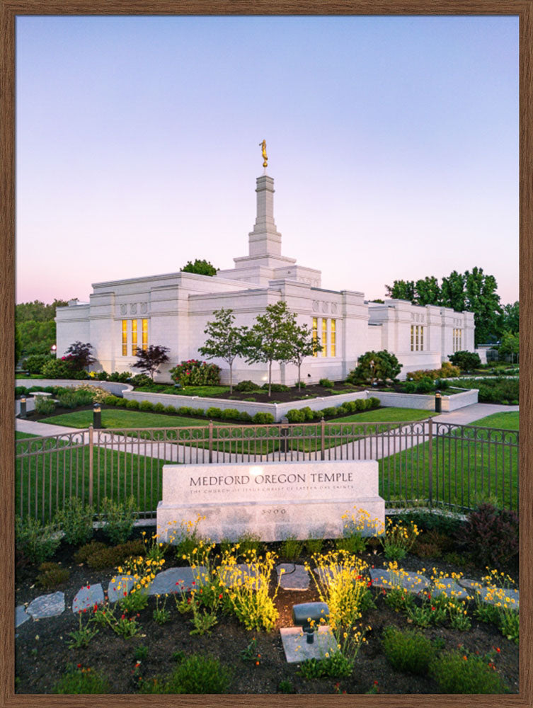 Medford Oregon Temple - Garden Sign