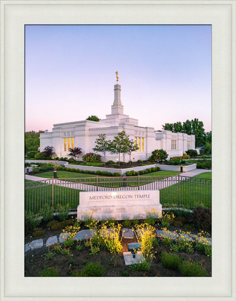 Medford Oregon Temple - Garden Sign