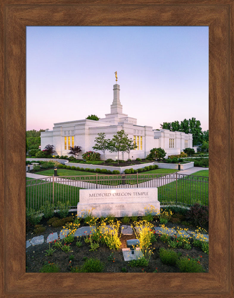 Medford Oregon Temple - Garden Sign