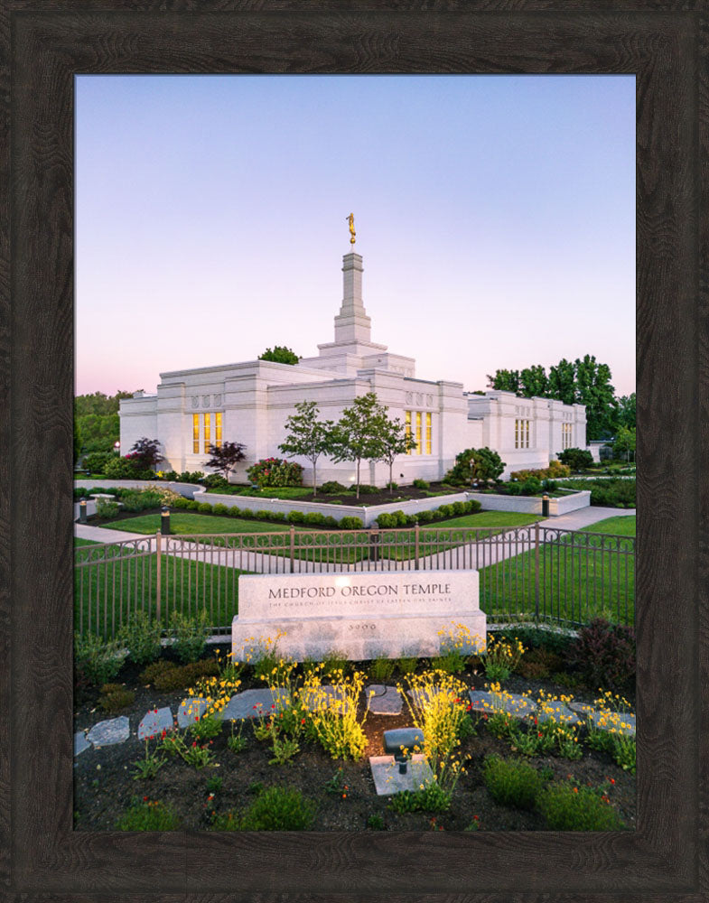 Medford Oregon Temple - Garden Sign