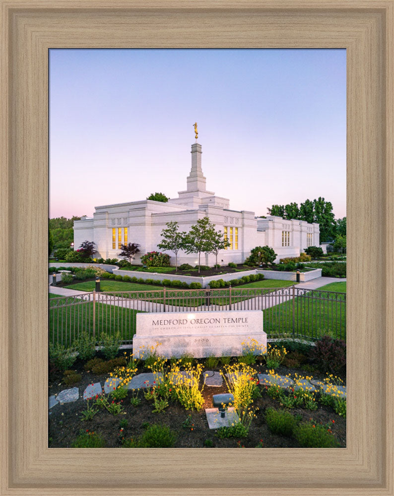 Medford Oregon Temple - Garden Sign