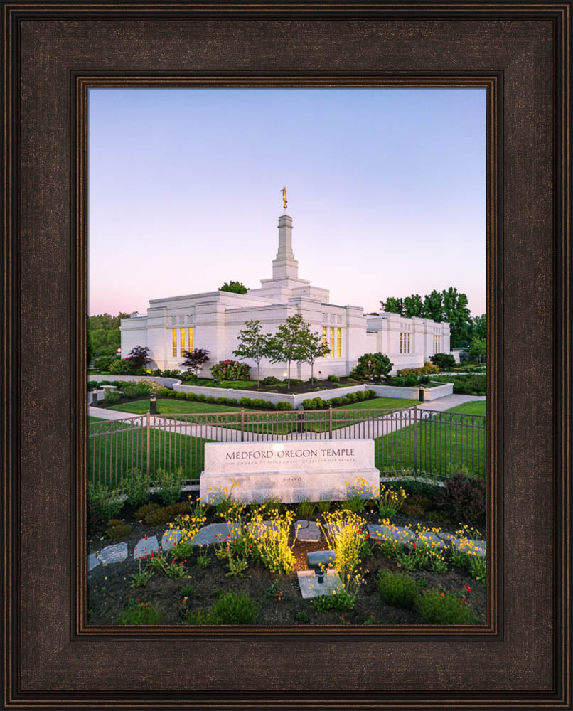 Medford Oregon Temple - Garden Sign