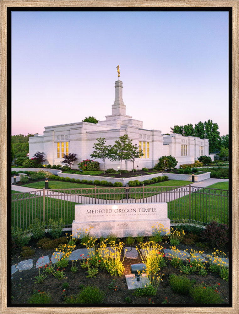 Medford Oregon Temple - Garden Sign