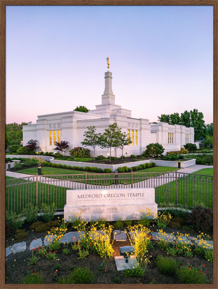 Medford Oregon Temple - Garden Sign