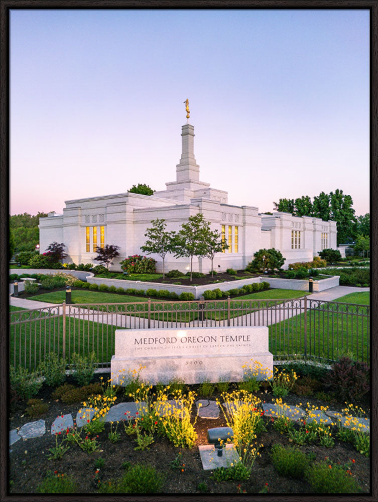 Medford Oregon Temple - Garden Sign