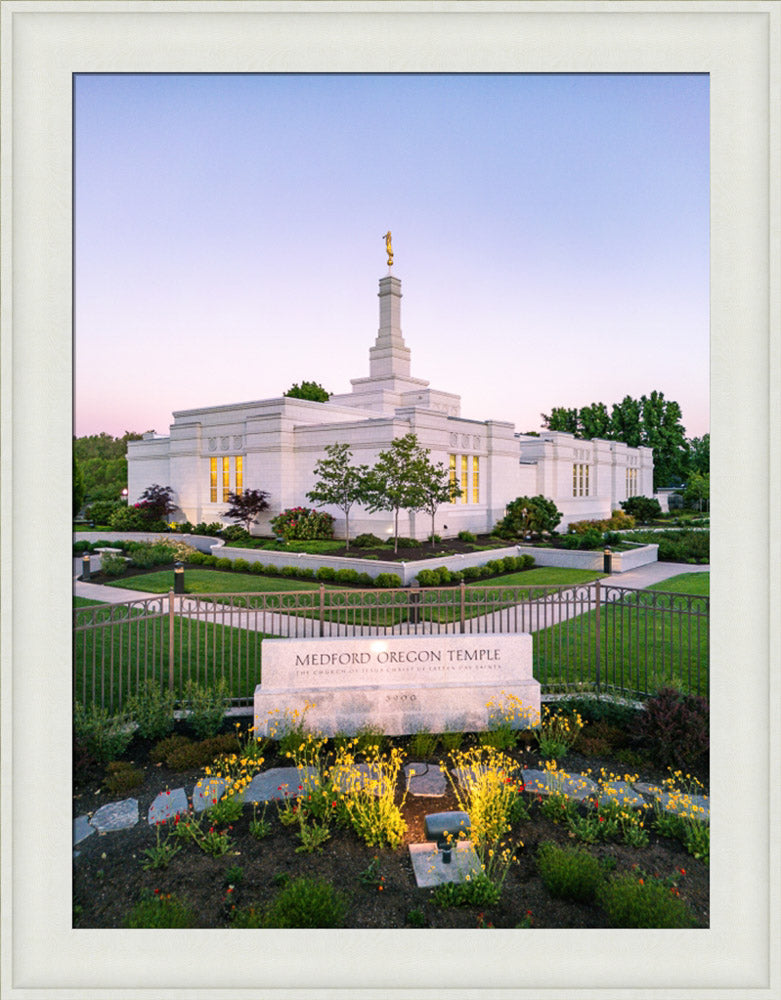 Medford Oregon Temple - Garden Sign