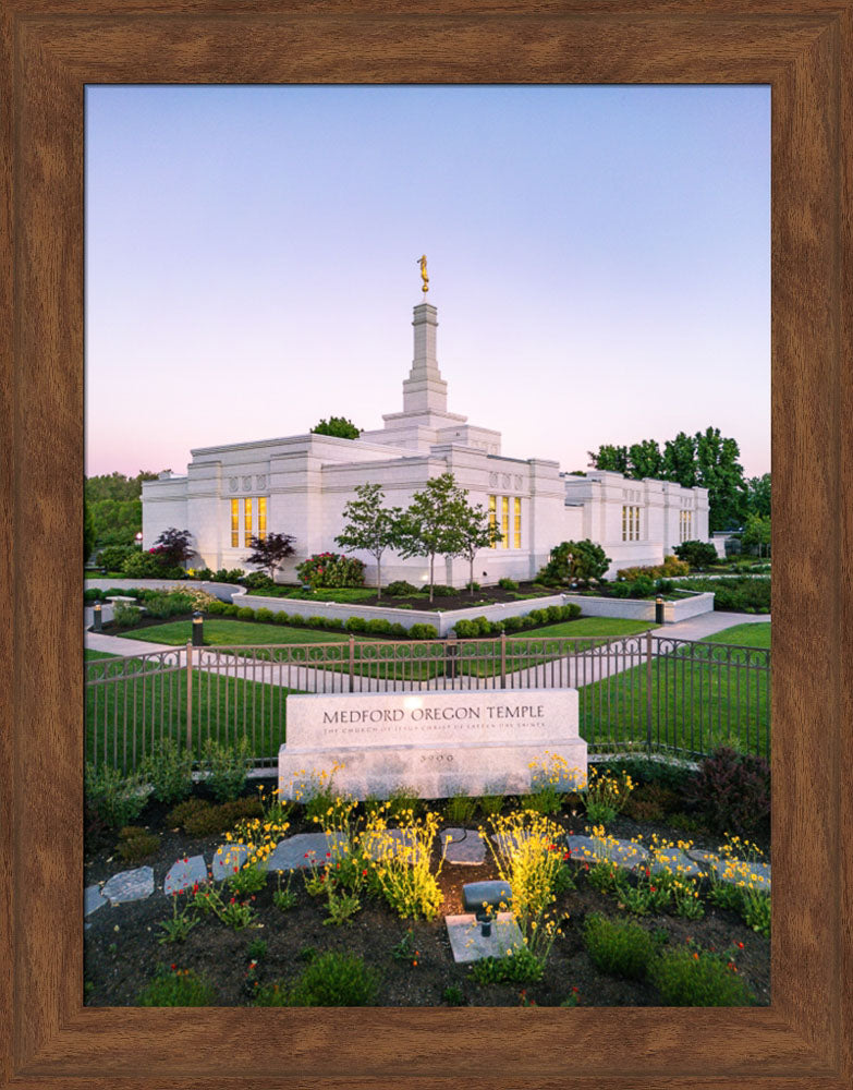 Medford Oregon Temple - Garden Sign