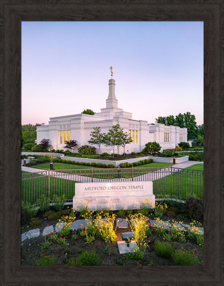 Medford Oregon Temple - Garden Sign