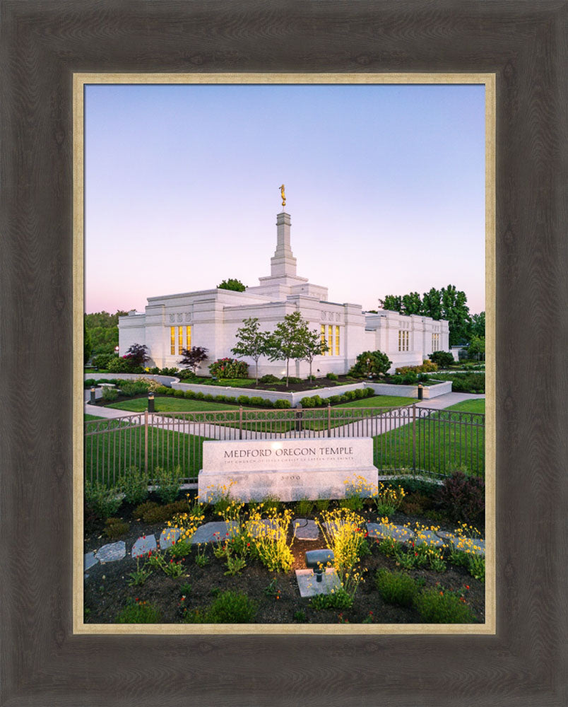 Medford Oregon Temple - Garden Sign
