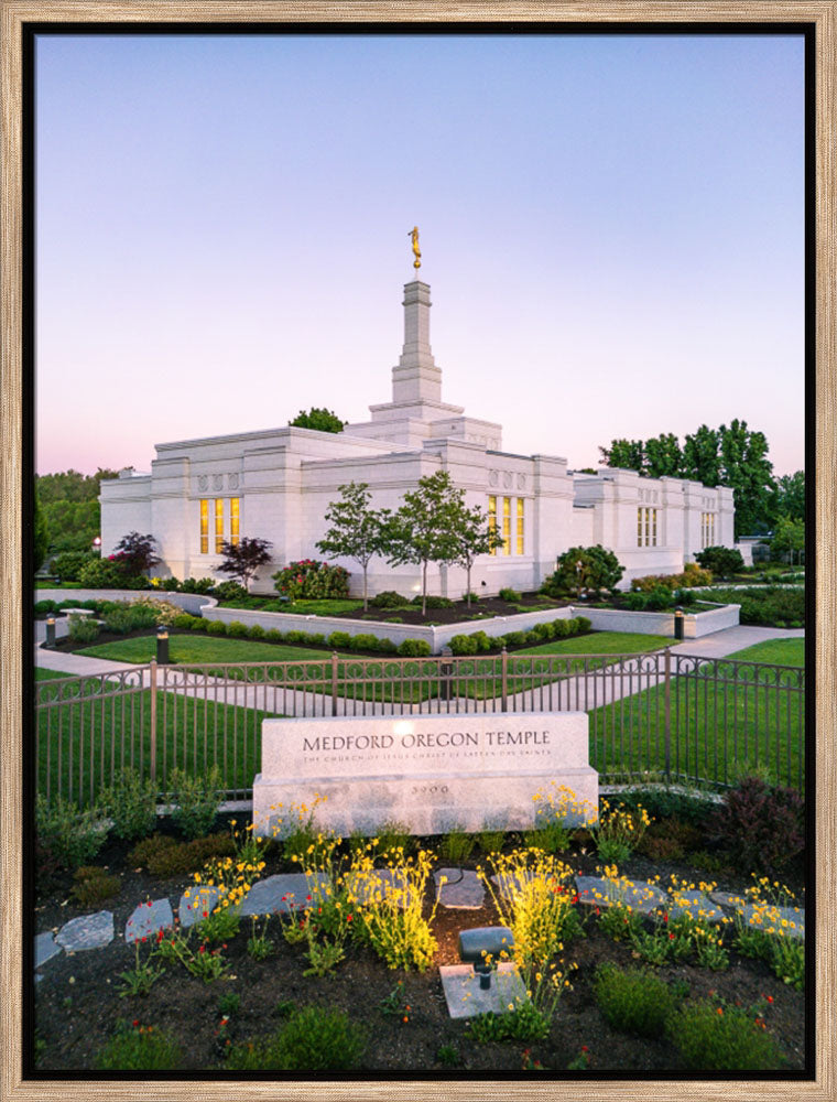 Medford Oregon Temple - Garden Sign