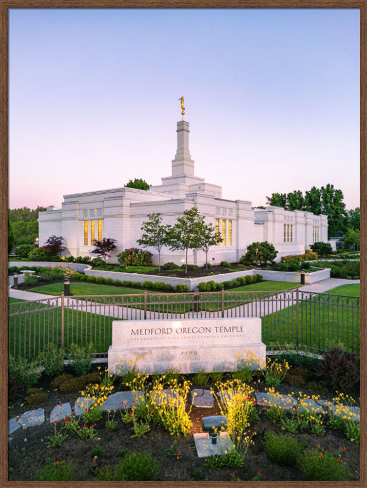 Medford Oregon Temple - Garden Sign