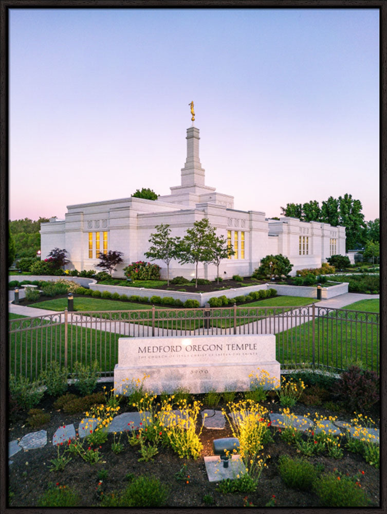 Medford Oregon Temple - Garden Sign