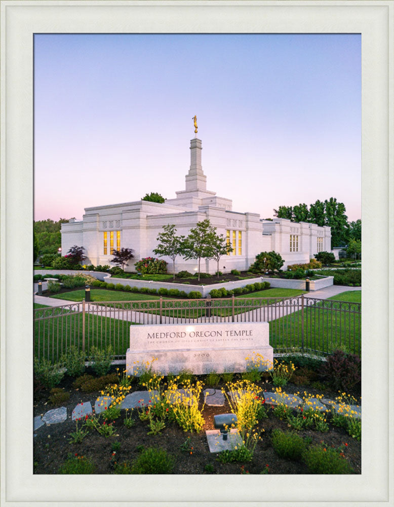 Medford Oregon Temple - Garden Sign
