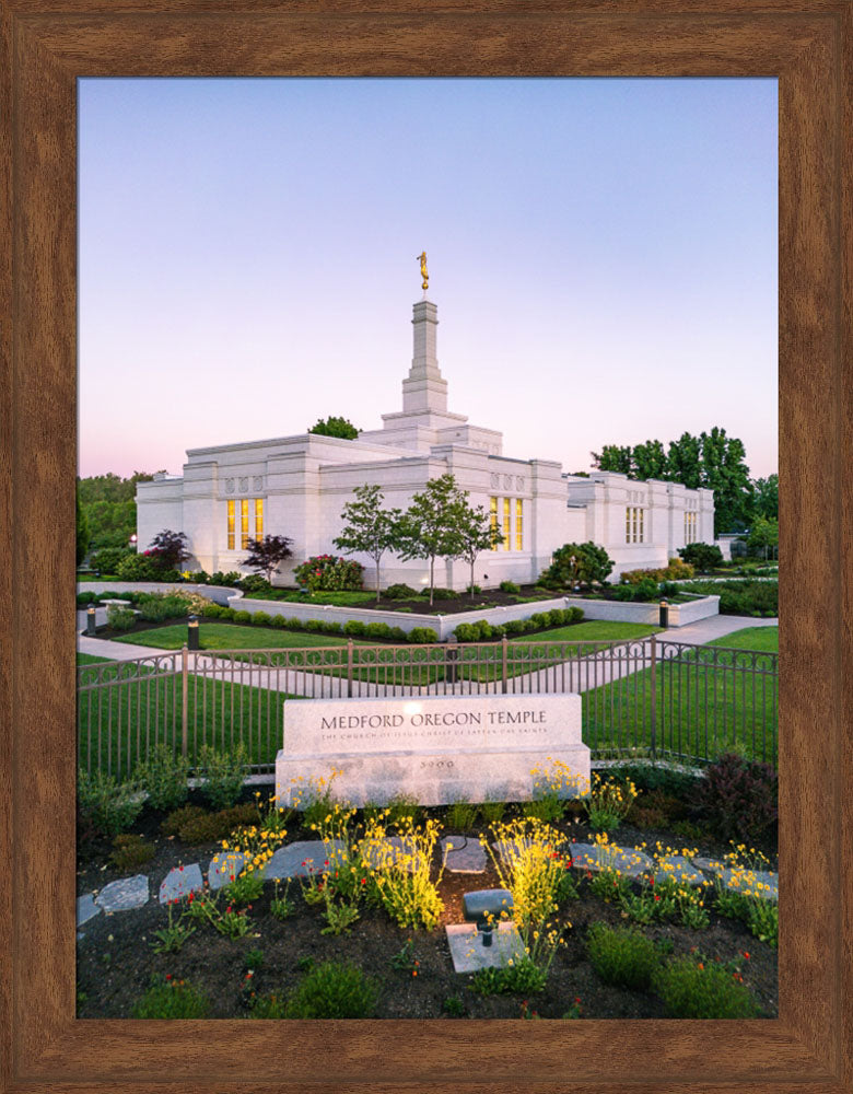 Medford Oregon Temple - Garden Sign