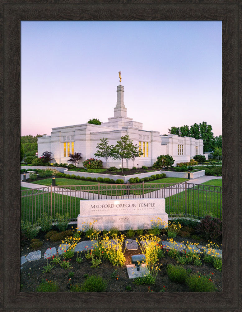 Medford Oregon Temple - Garden Sign