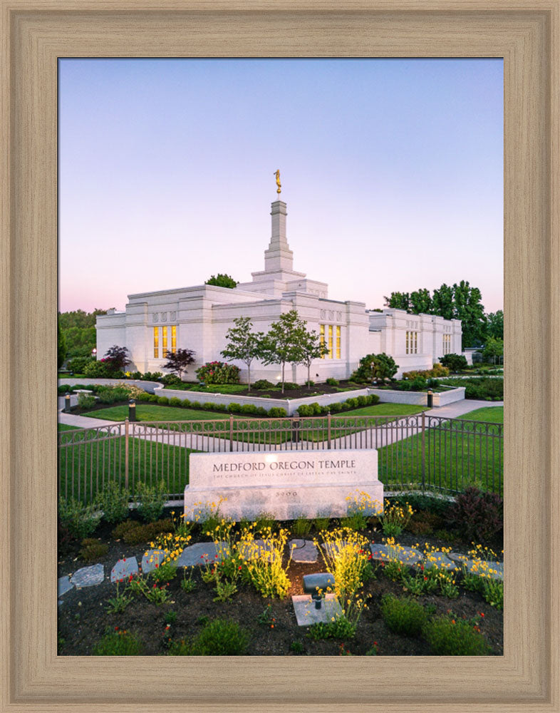 Medford Oregon Temple - Garden Sign