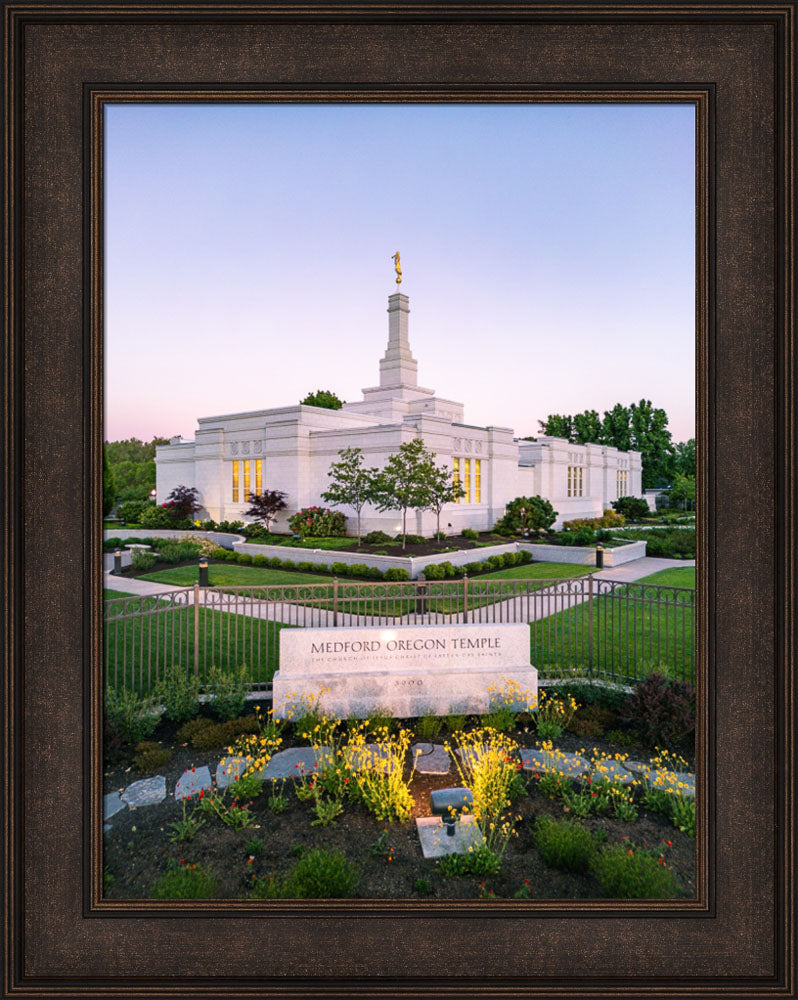 Medford Oregon Temple - Garden Sign
