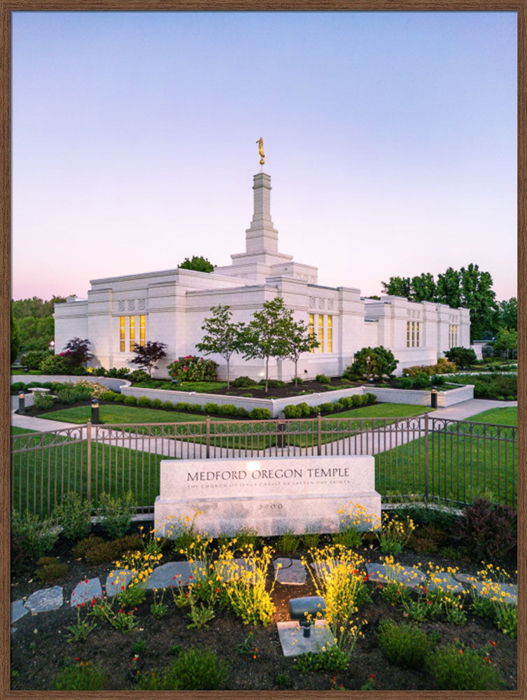 Medford Oregon Temple - Garden Sign