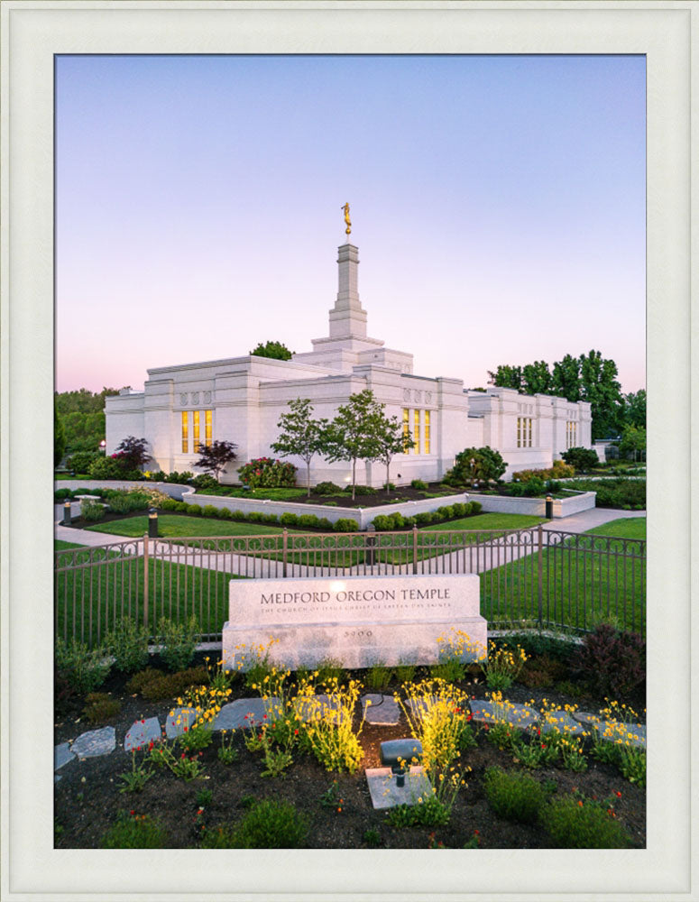 Medford Oregon Temple - Garden Sign