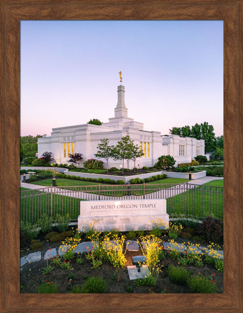 Medford Oregon Temple - Garden Sign