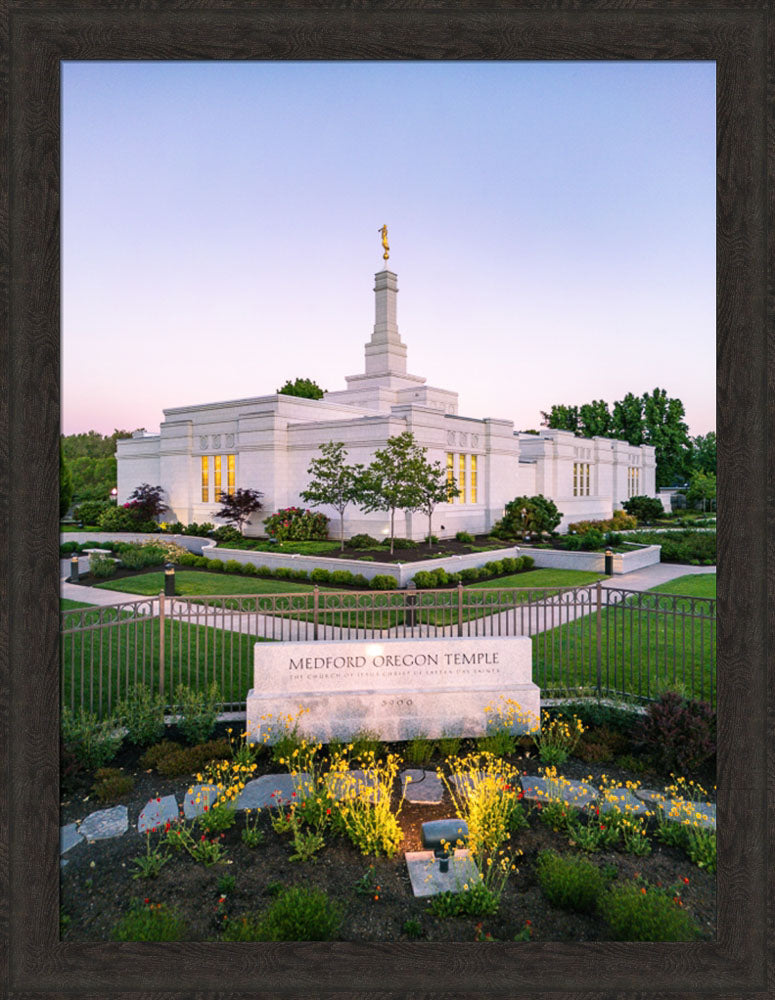 Medford Oregon Temple - Garden Sign