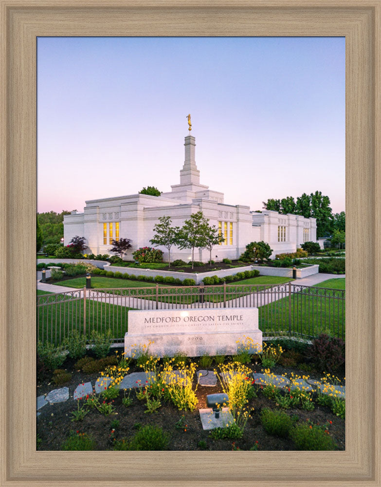 Medford Oregon Temple - Garden Sign