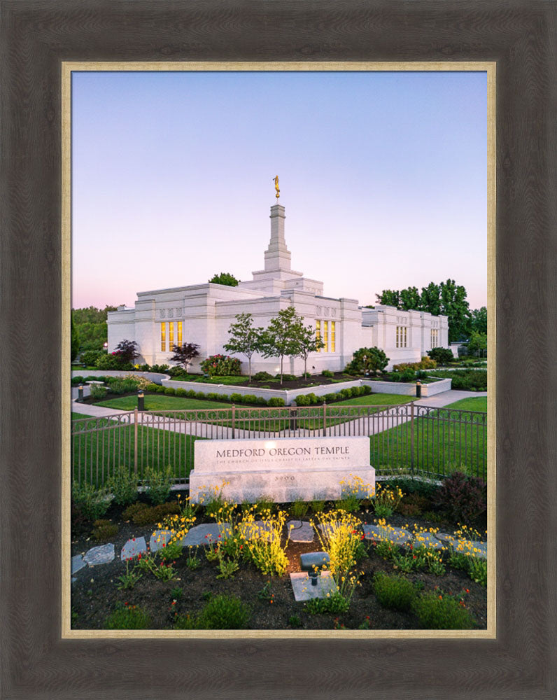 Medford Oregon Temple - Garden Sign