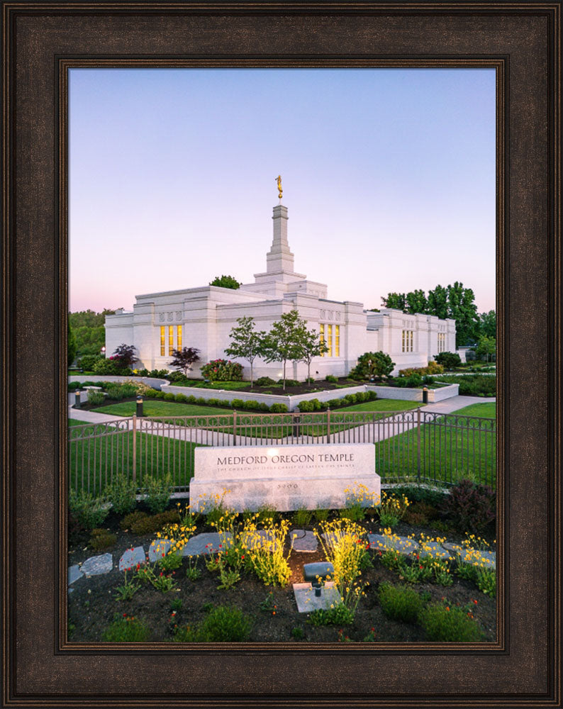 Medford Oregon Temple - Garden Sign