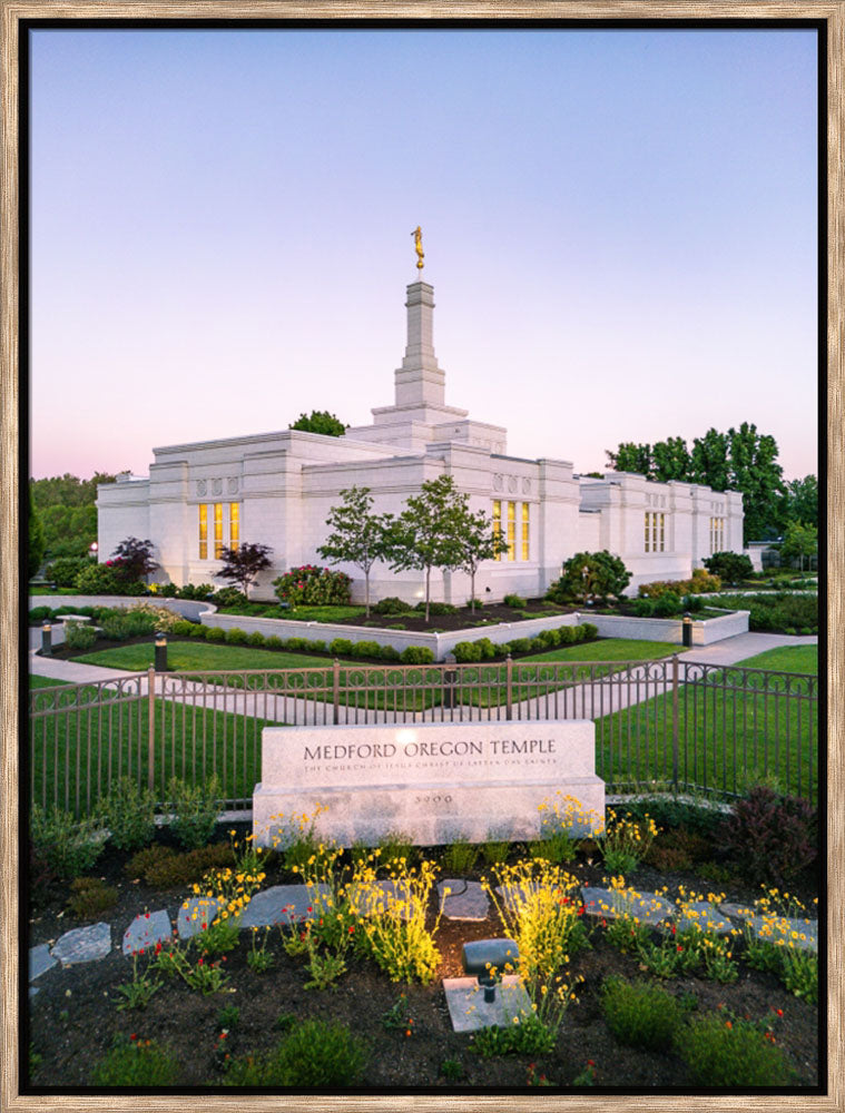 Medford Oregon Temple - Garden Sign