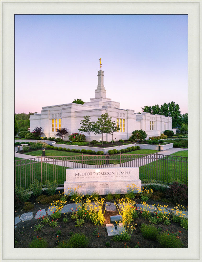 Medford Oregon Temple - Garden Sign