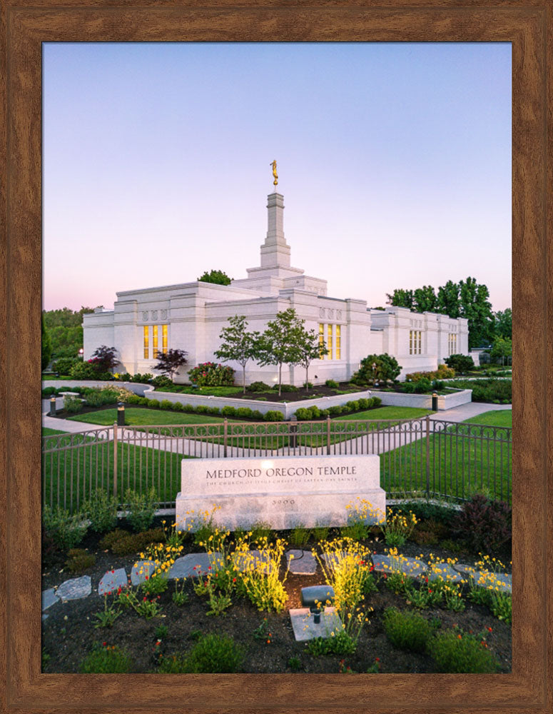 Medford Oregon Temple - Garden Sign