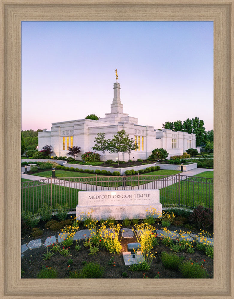 Medford Oregon Temple - Garden Sign