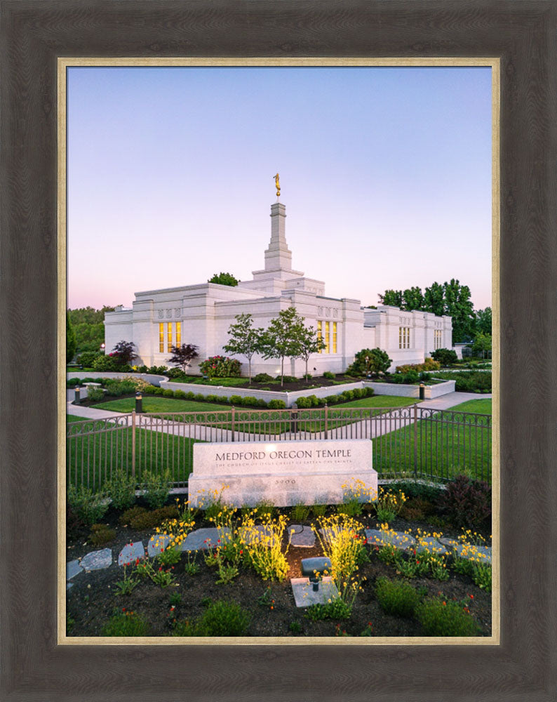 Medford Oregon Temple - Garden Sign