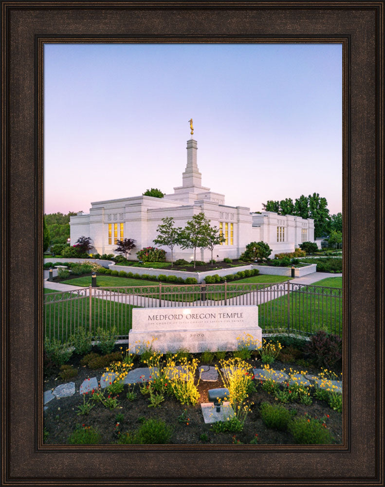 Medford Oregon Temple - Garden Sign