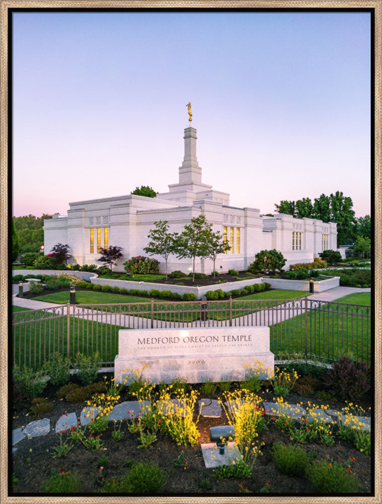 Medford Oregon Temple - Garden Sign