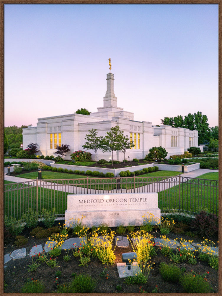 Medford Oregon Temple - Garden Sign