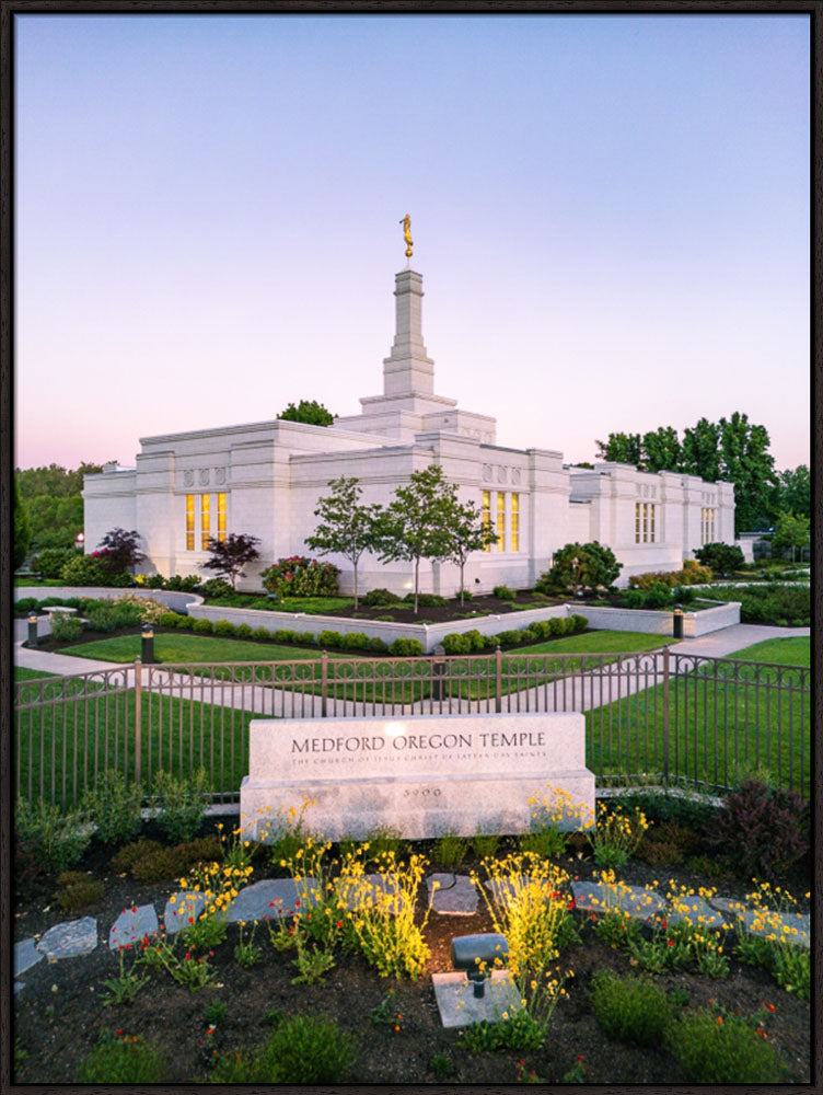 Medford Oregon Temple - Garden Sign