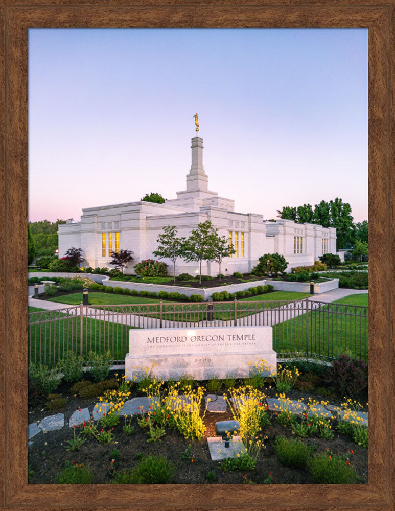 Medford Oregon Temple - Garden Sign
