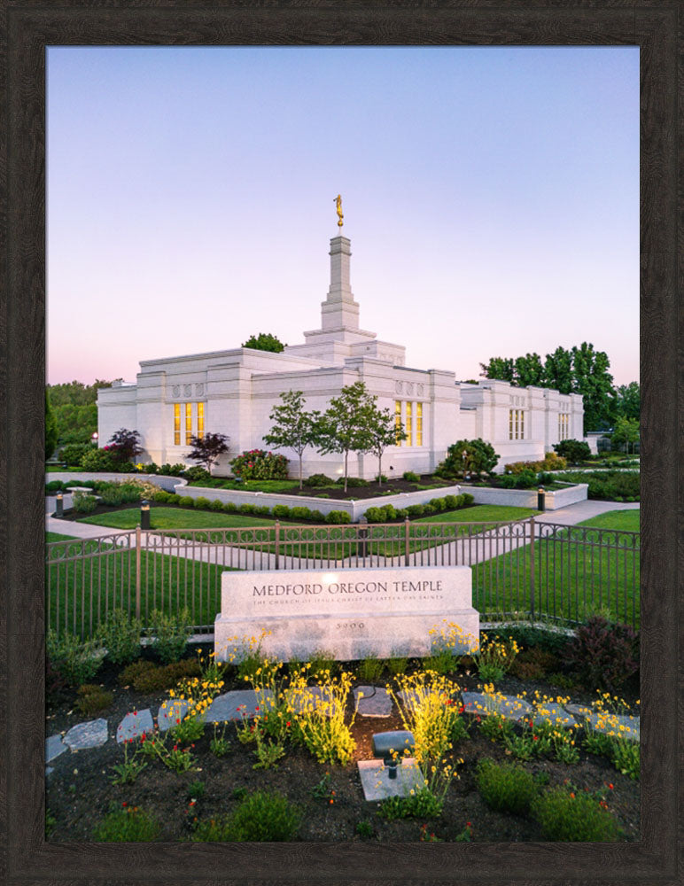 Medford Oregon Temple - Garden Sign