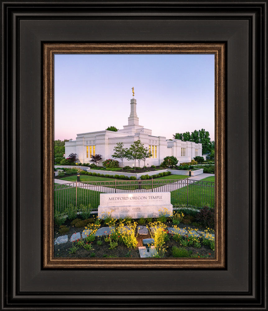 Medford Oregon Temple - Garden Sign