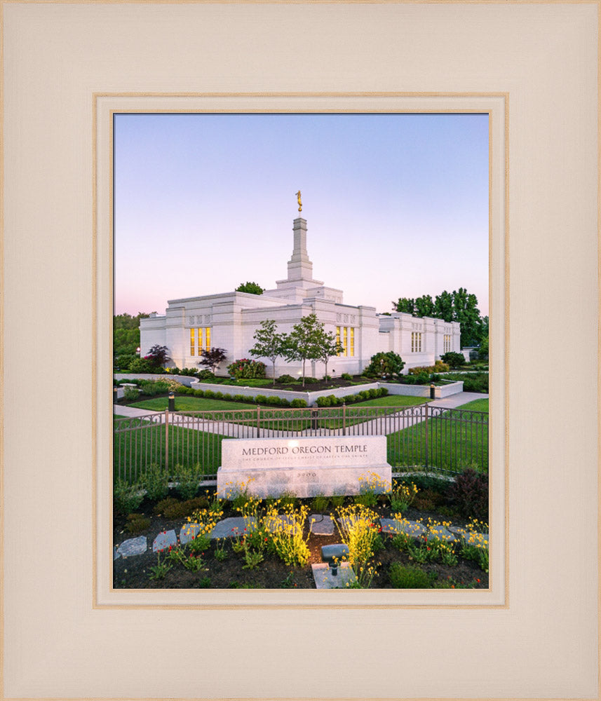 Medford Oregon Temple - Garden Sign