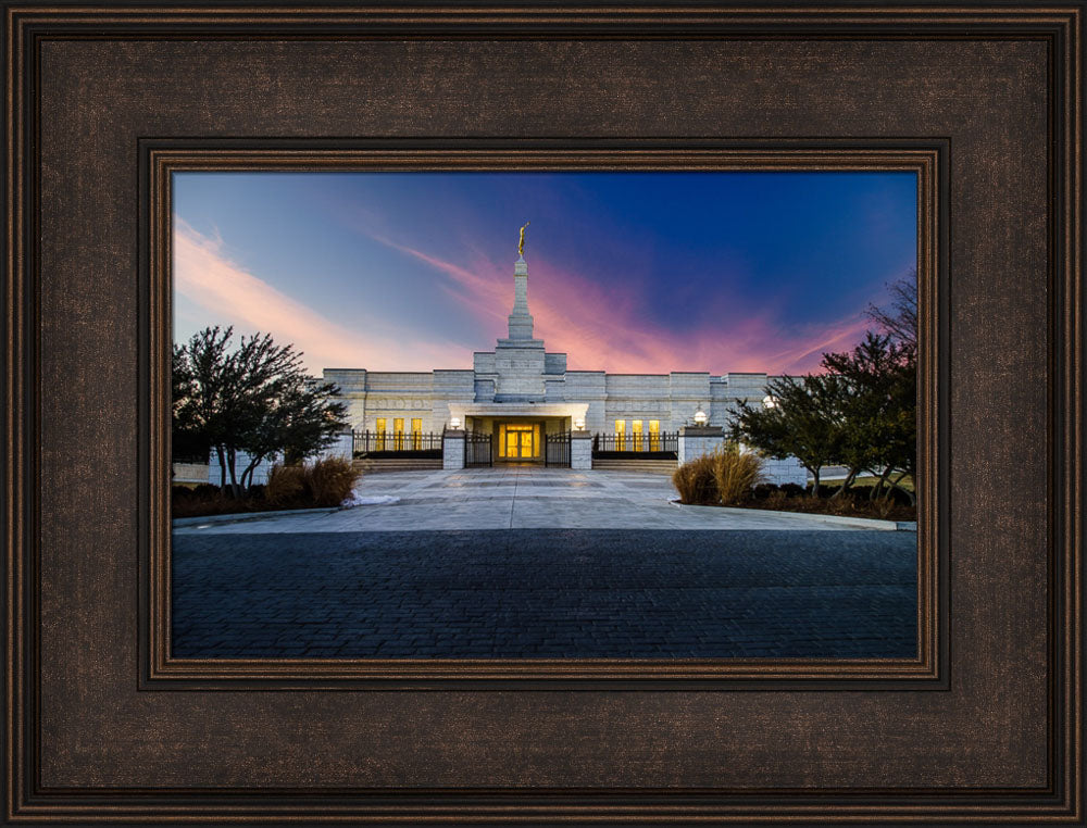 Oklahoma City Temple - Sunset Clouds