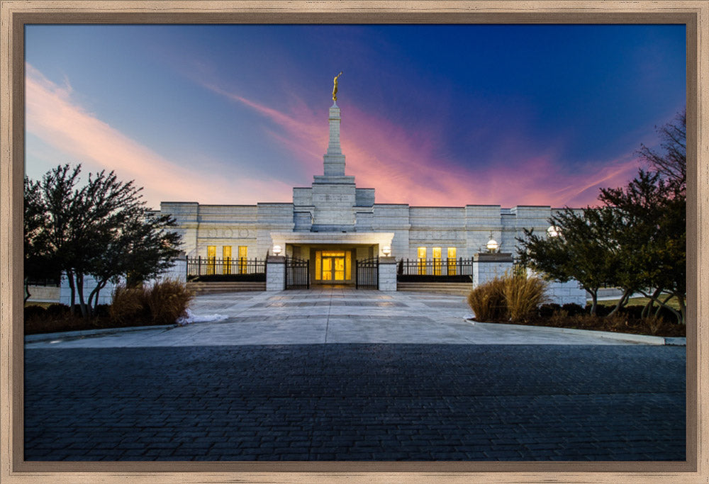Oklahoma City Temple - Sunset Clouds