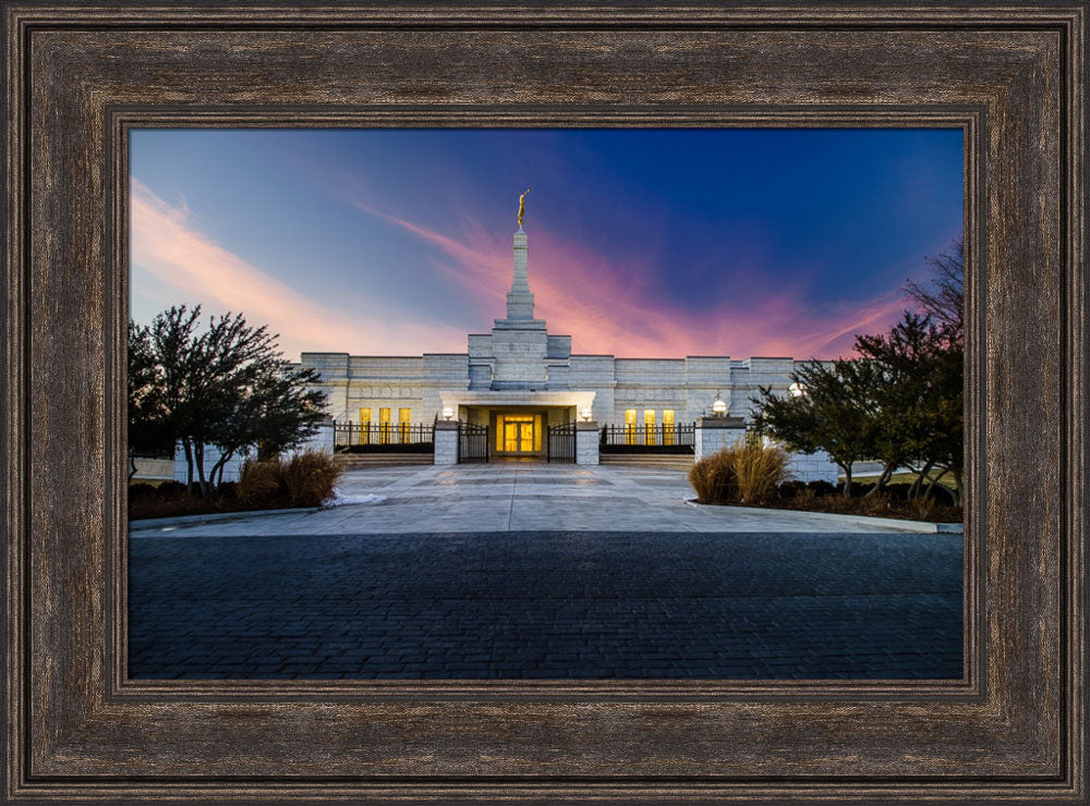 Oklahoma City Temple - Sunset Clouds